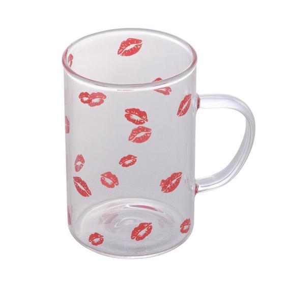 Imagem de Caneca Lyor Kiss  de Vidro Borossilicato 280ml