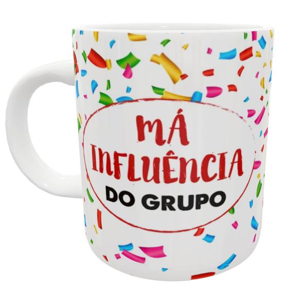 Imagem de Caneca má influência do grupo presente divertido engraçado