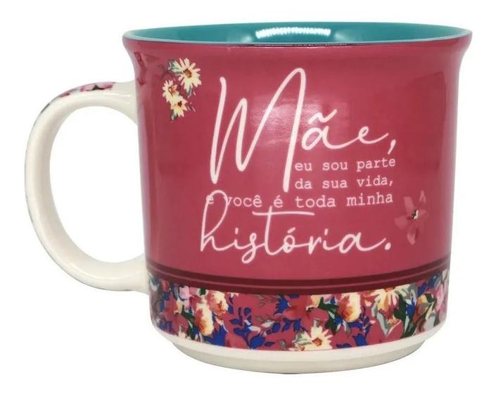 Imagem de Caneca Mãe Minha História Sou Parte De Sua Vida 350ml