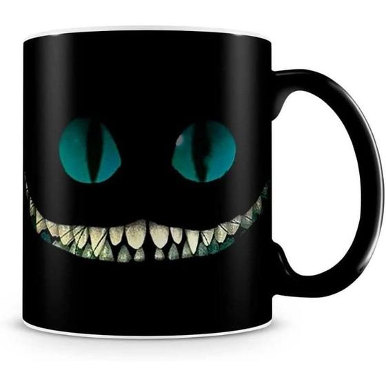 Imagem de Caneca Mágica Alice no País das Maravilhas Gato Xícara Personalizada 325ml Presente Mágico Magistral