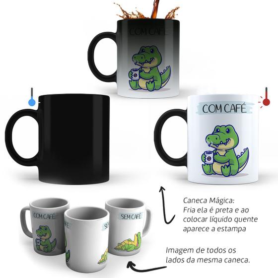 Imagem de Caneca Mágica Com Café Sem Café Divertida Animais Xícara