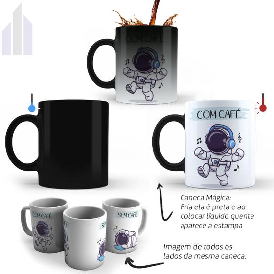 Imagem de Caneca Mágica Com Café Sem Café Divertida Animais Xícara