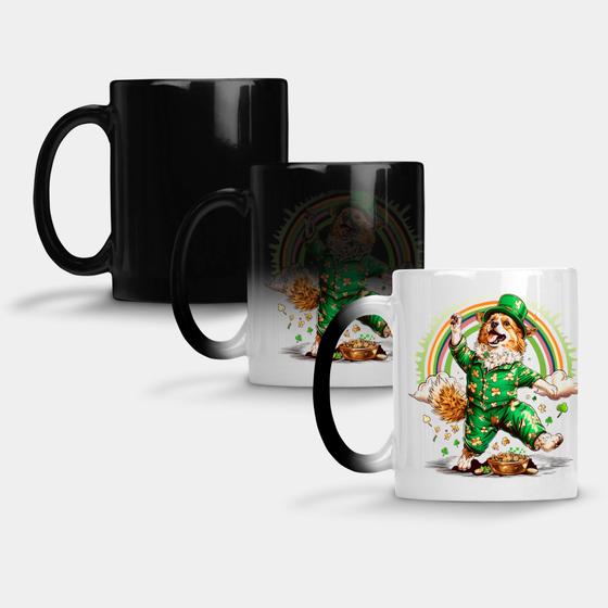 Imagem de Caneca Mágica Fosca Muda de Cor 325ml CACHORRO PATRICKS DAY ST 14 