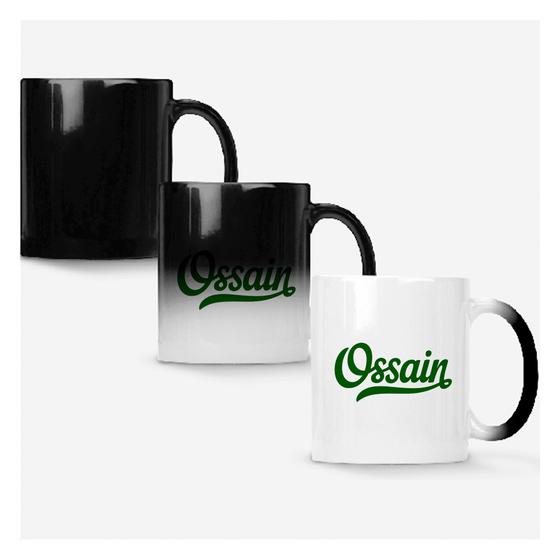 Imagem de Caneca Mágica Fosca Muda de Cor 325ml UMBANDA CAMDOMBLE ESCRITA OSSAIN