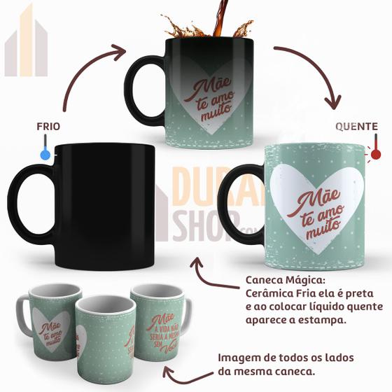 Imagem de Caneca Mágica Presente Mãe Te Amo Muito Dia das Mães Aniversário