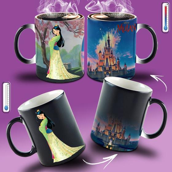 Imagem de Caneca Magica Princesa Mulan Disney Img Quente/Fria