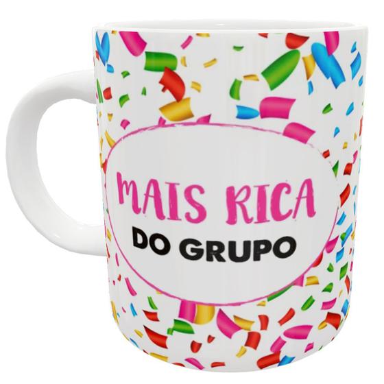 Imagem de Caneca mais rica do grupo presente divertido engraçado whats