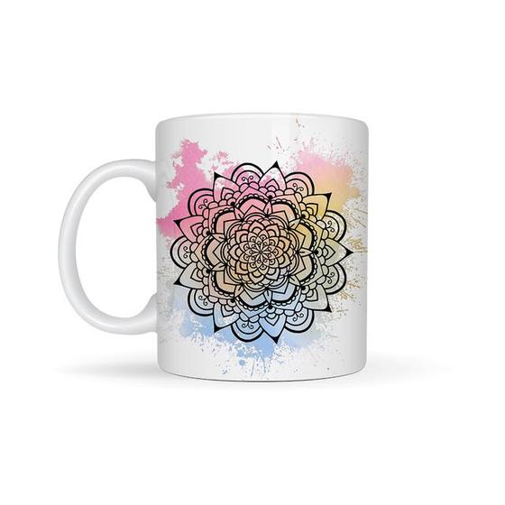 Imagem de Caneca Mandala Aquarela - Linha Zen