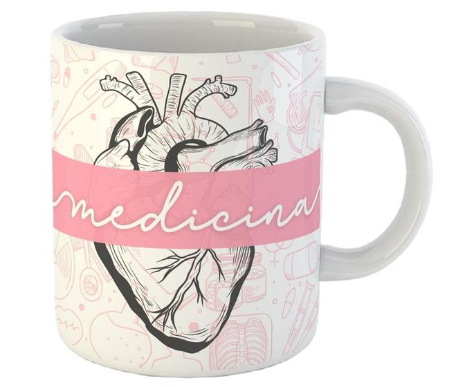 Imagem de Caneca medicina médica coração presente profissão faculdade