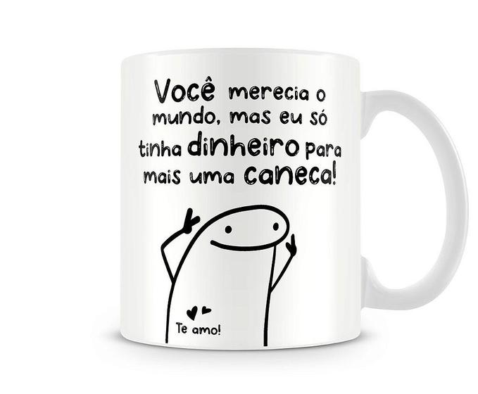 Imagem de Caneca meme flork você merecia o mundo