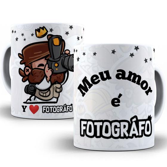 Imagem de Caneca meu amor é fotografo presente fofo dia dos namorados