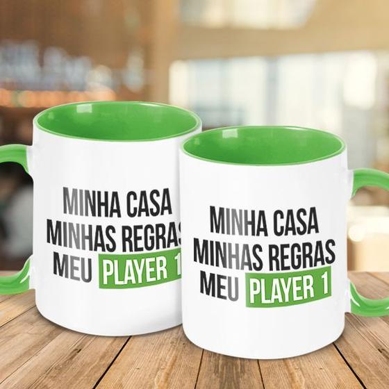 Imagem de Caneca Meu Player 1 verde