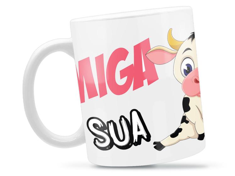 Imagem de Caneca Miga Sua Loka Divertida Porcelana Xícara 325ml + Caixa Presente