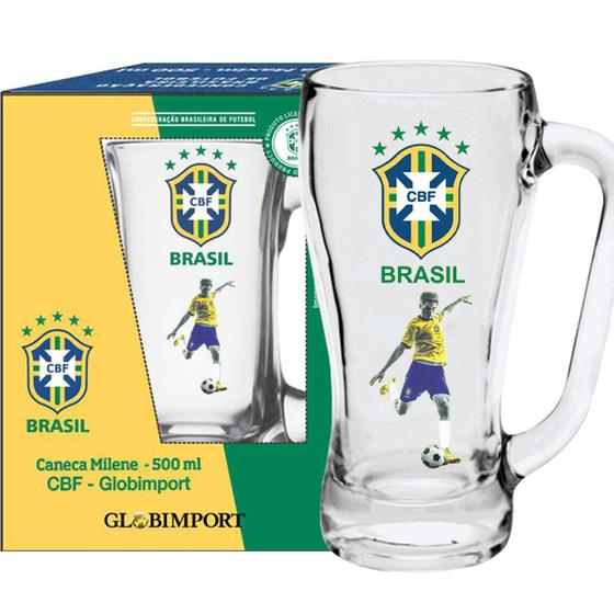 Imagem de Caneca Milene Jogador Seleção Brasileira 500ml - CBF