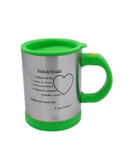 Imagem de Caneca Mix Misturadora Em Inox Com Alça 350ML GDR0825