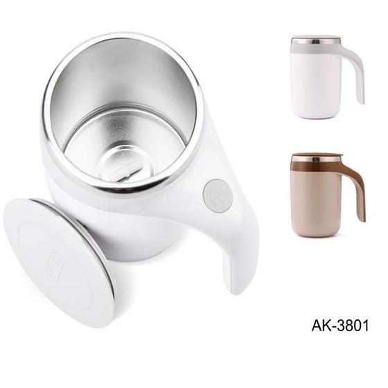 Imagem de Caneca Mixer Copo Térmico Café Chá Shake Misturador Automático 390ml