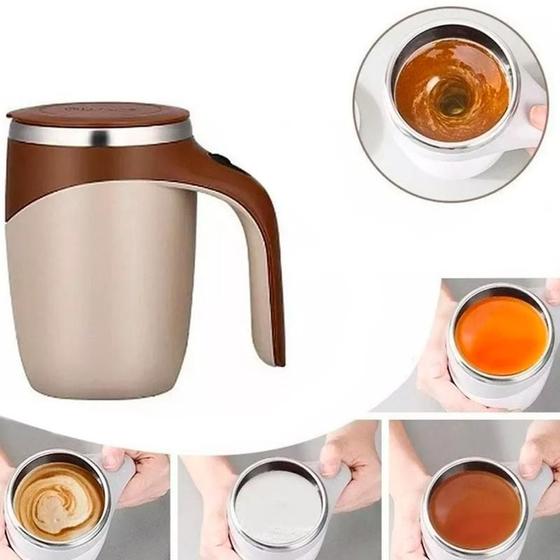 Imagem de Caneca Mixer Inox Automatica Eletrica Mistura Chopp Chá Café