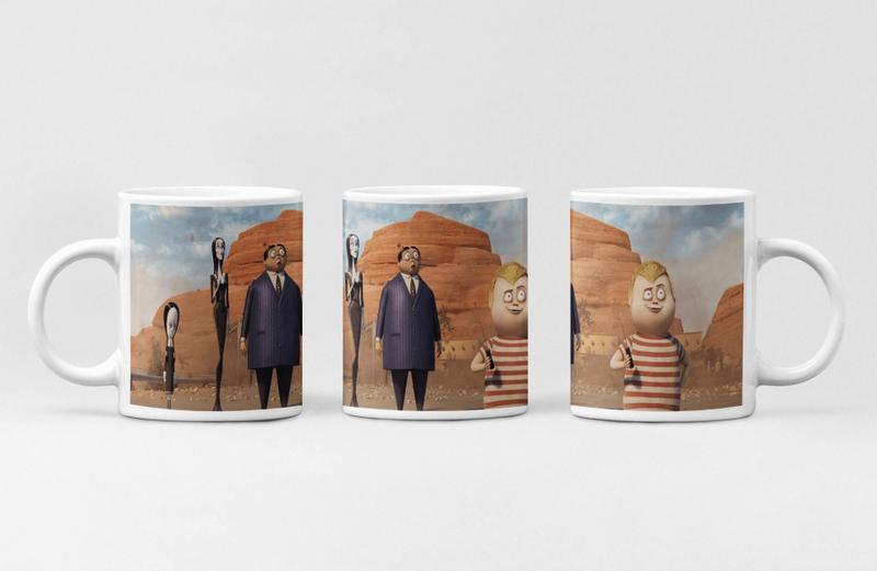 Imagem de Caneca Mortícia,Gomez,Wandinha e Pugsley