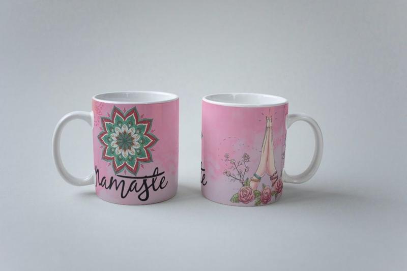 Imagem de Caneca namaste rosa