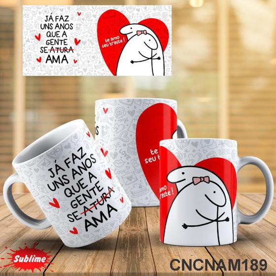 Imagem de Caneca Namorados Flork Já Faz Uns Anos Que A Gente Se Atura Ama