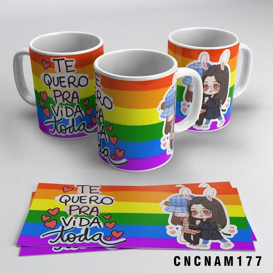 Imagem de Caneca Namorados GLS Te queto Para Vida Toda