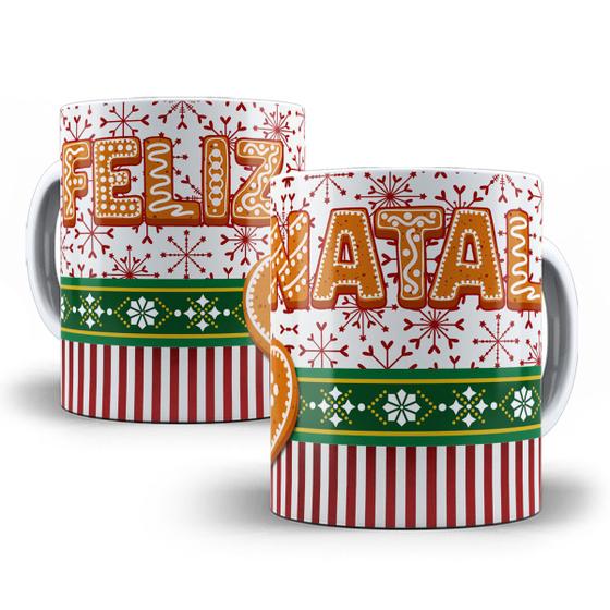 Imagem de Caneca Natal Porcelana Personalizada Modelo 2