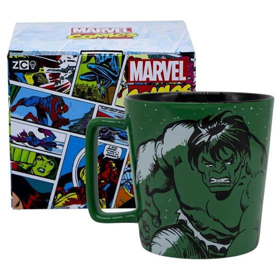 Imagem de Caneca O Incrível Hulk Cerâmica Verde 400 Ml Oficial Marvel