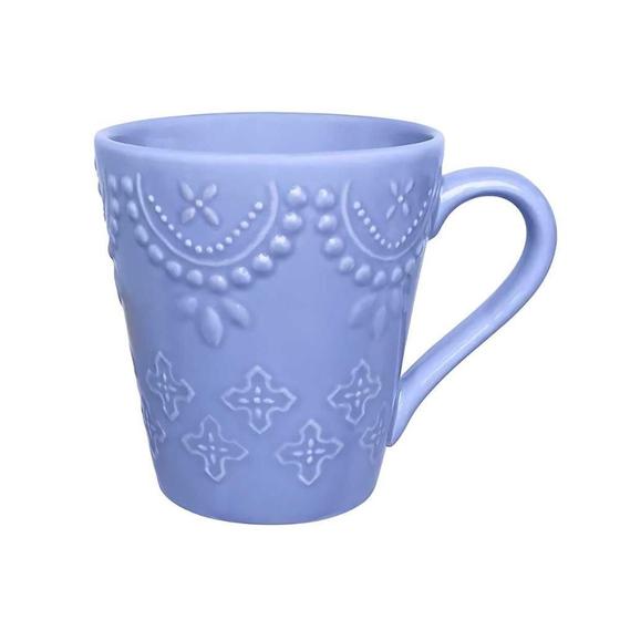 Imagem de Caneca Oxford Dalas 280Ml Com Alto-Relevo - ul Hortência