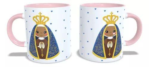 Imagem de Caneca Padroeira Nossa Senhora Aparecida Oração Ave Maria