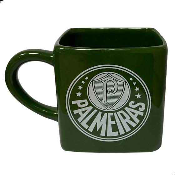 Imagem de Caneca Palmeiras cubo licenciado 330ml ceramica decorativa