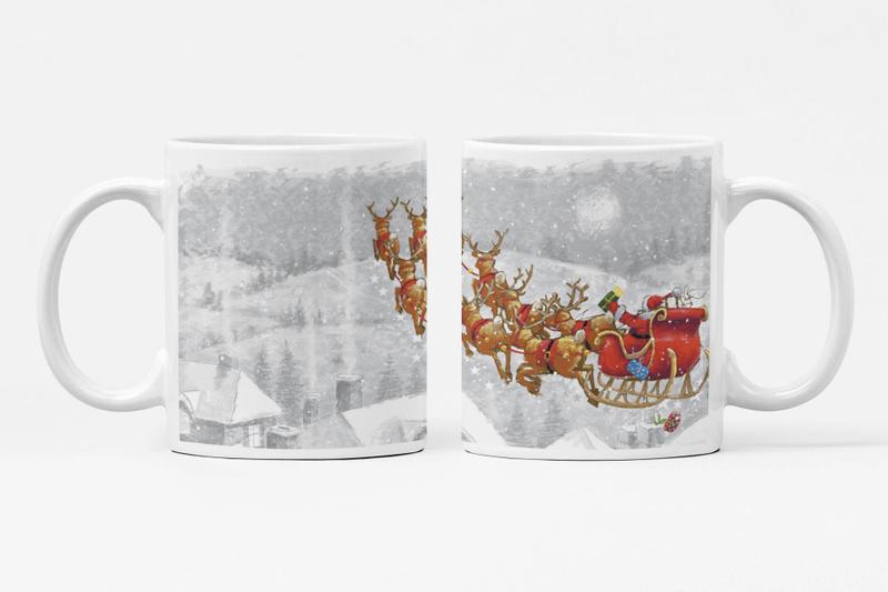 Imagem de Caneca Papai Noel e Renas Modelo 2