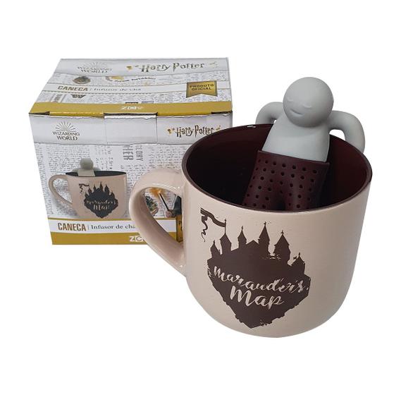 Imagem de Caneca Para Chá Infusor Mapa Do Maroto Harry Potter Hogwarts