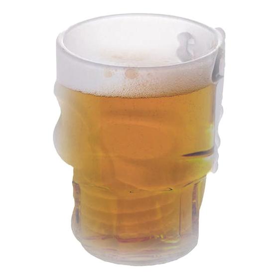 Imagem de Caneca para Chopp e Cerveja Caveira Fosca 510 ml Lyor