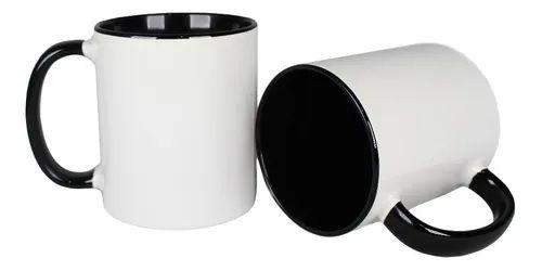 Imagem de Caneca para Sublimação de Porcelana Branca com Interior e Alça Color - 330ml