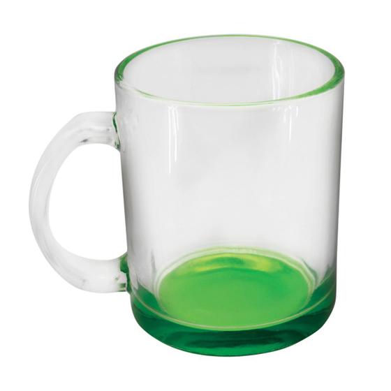 Imagem de Caneca para Sublimação de Vidro com Base Colorida - 320ml