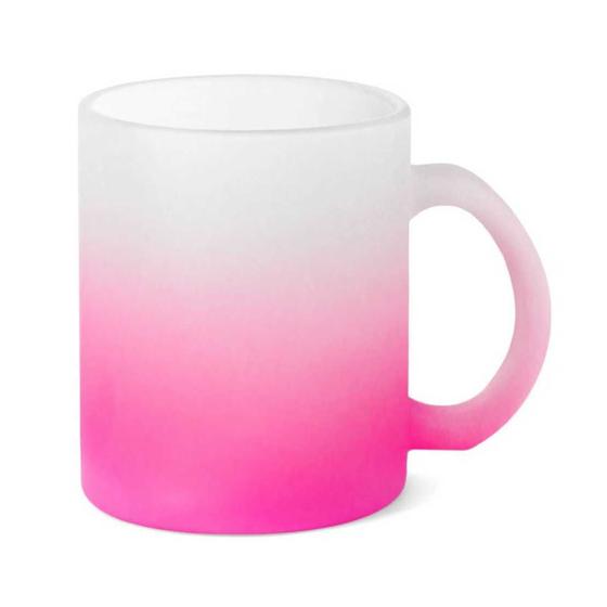 Imagem de Caneca Para Sublimação De Vidro Jateada Deko 325ml 10 Unidades + Caixinhas Individuais