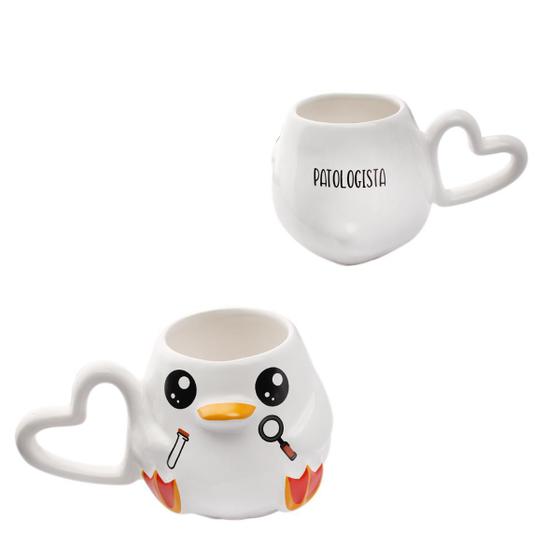 Imagem de Caneca Pato Patinho Patologista 3D Profissão Presente Cerâmica Enfeite