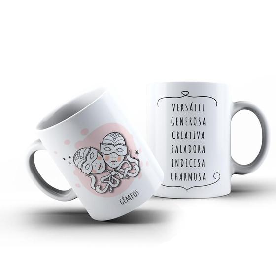 Imagem de Caneca Personalidade Signo Gêmeos 325ml