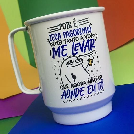 Imagem de Caneca personalizada alumínio  FLORK ZECA PAGODINHO