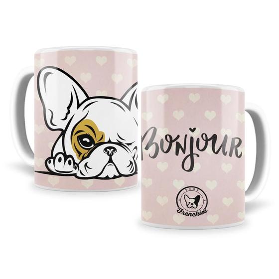 Imagem de Caneca Personalizada Bulldogue Francês Em Porcelana 325Ml