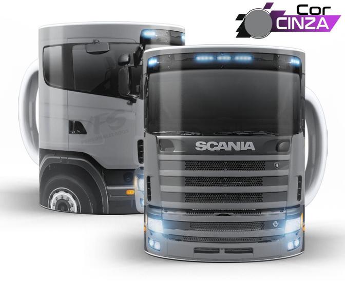 Imagem de Caneca personalizada Caminhoneiro Caminhão Scania 124