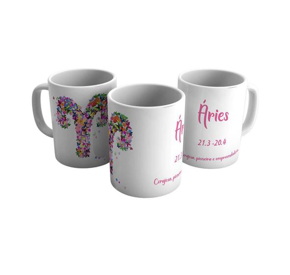 Imagem de Caneca Personalizada Cerâmica Signo Áries 325ml