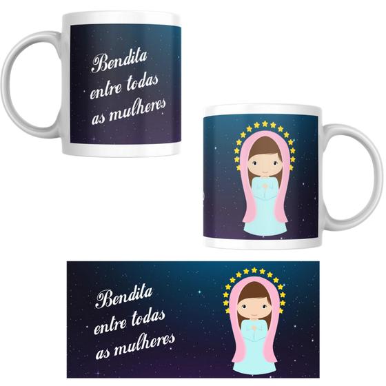 Imagem de Caneca Personalizada Coleção Fé Católica Nossa Senhora Aparecida N. Sra - Diversos modelos