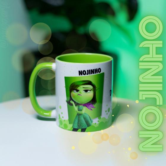 Imagem de Caneca Personalizada Copo Xícara de Porcelana Cerâmica Divertirmente emoções Nojinho