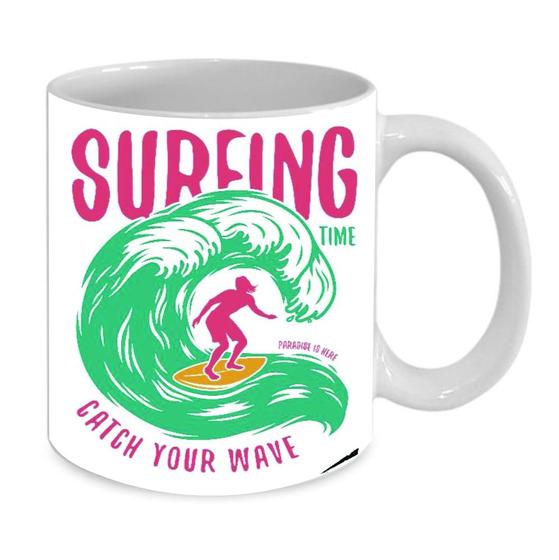 Imagem de Caneca Personalizada de Porcelana De Surf 325 ML