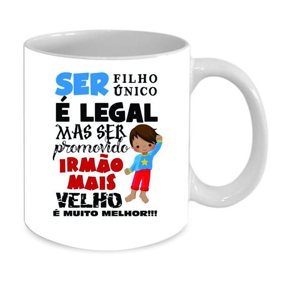 Imagem de Caneca Personalizada de Porcelana Filho ùnico 325 ML