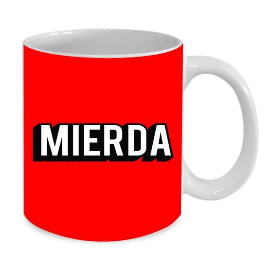 Imagem de Caneca Personalizada de Porcelana Mierda 325 ML