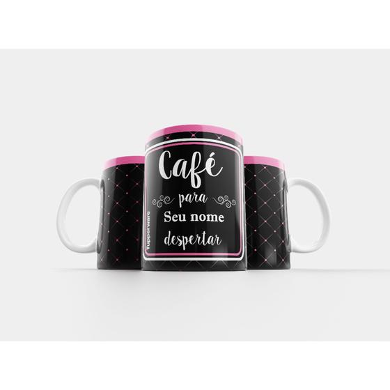 Imagem de Caneca Personalizada Decorativo Frase Café C/Nome  Frases A Sua Escolha MODELO 2 Porcelana- OFERTA!