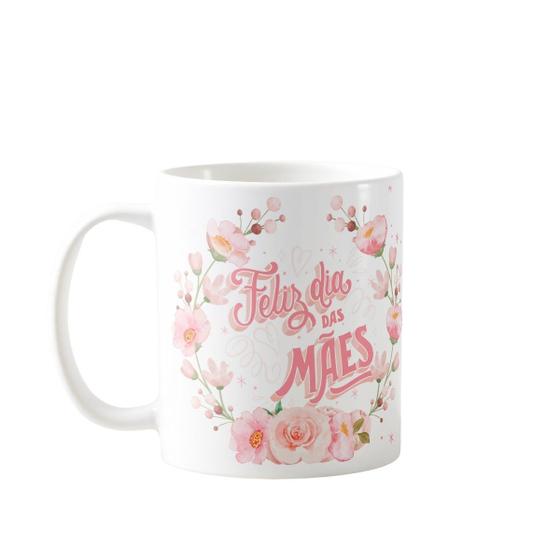 Imagem de Caneca Personalizada Delicada de Presente Feliz Dia das Mães