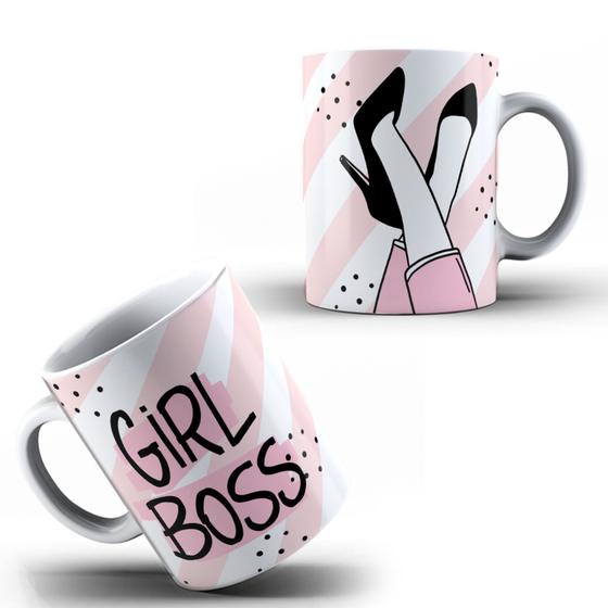 Imagem de Caneca  Personalizada Dia Da Mulher Girl Boss Felicidade Independente Presente Porcelana-OFERTA!